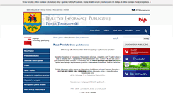 Desktop Screenshot of bip.powiat-tomaszowski.pl